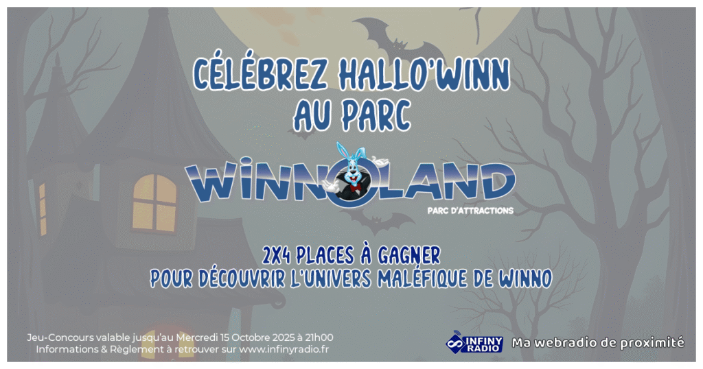 Tentez de gagner votre pack famille de 4 places pour la saison d'Halloween au Parc Winnoland